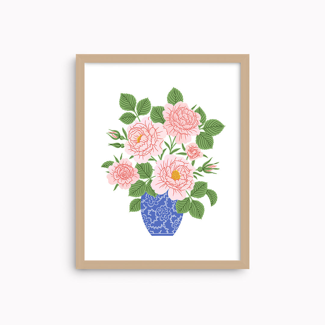 Garden Blooms Vase  | Art Print