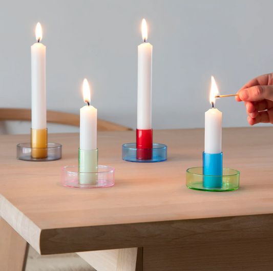 Duo-Tone Candle Stick Holder